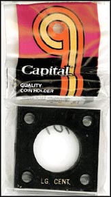 Capital Plastics #144 Large Cent, Black MAIN