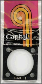 Capital Plastics #144 Seated Dollar, Black MAIN