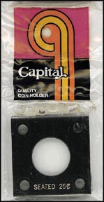 Capital Plastics #144 Seated Quarter, Black MAIN