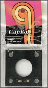 Capital Plastics #144 Two Cent Piece, Black MAIN