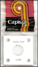 Capital Plastics #144 1909 S VDB Cent, White MAIN