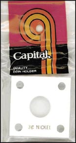 Capital Plastics #144 3 Cent Nickel, White MAIN