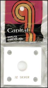Capital Plastics #144 3 Cent Silver, White MAIN