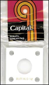 Capital Plastics #144 Buffalo Nickel, White MAIN