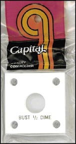 Capital Plastics #144 Bust Half Dime, White MAIN