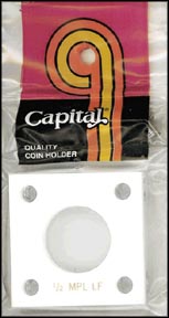 Capital Plastics #144 Canadian 1/2 Maple Leaf, White MAIN