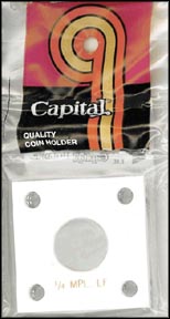Capital Plastics #144 Canadian 1/4 Maple Leaf, White MAIN