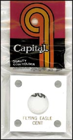 Capital Plastics #144 Flying Eagle Cent, White MAIN