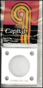 Capital Plastics #144 Franklin Half Dollar, White MAIN