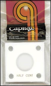 Capital Plastics #144 Half Cent, White MAIN