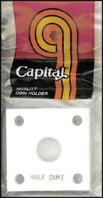 Capital Plastics #144 Half Dime, White MAIN