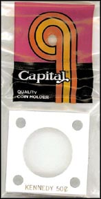 Capital Plastics #144 Kennedy Half Dollar, White MAIN