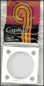 Capital Plastics #144 Peace Dollar, White MAIN