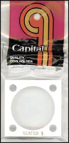 Capital Plastics #144 Seated Dollar, White MAIN