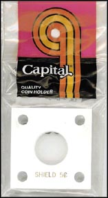 Capital Plastics #144 Shield Nickel, White MAIN