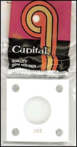 Capital Plastics #144 Twenty Cent Piece, White MAIN