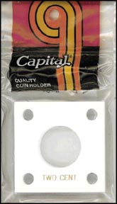 Capital Plastics #144 Two Cent Piece, White MAIN