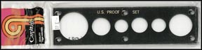 Capital Plastics #17E Proof Set Holder, Cent thru Large Dollar, Black MAIN