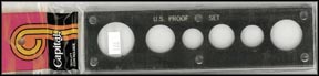 Capital Plastics #17A Proof Set Holder, Cent thru Small Dollar, Black MAIN