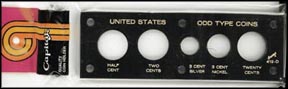 Capital Plastics #412D, Odd Type Coins, Black MAIN