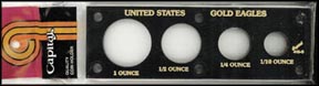 Capital Plastics #415G, Gold Eagles, 1 oz - 1/10 oz, Black MAIN