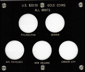 Capital Plastics #423F, $20 Gold, All Mints, Black MAIN