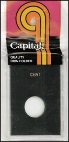 Capital Plastics CAPS holder for a Cent, Black MAIN