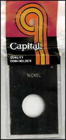 Capital Plastics CAPS holder for a Nickel, Black MAIN