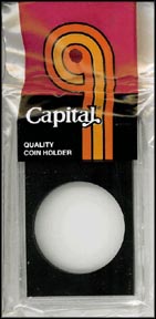 Capital Plastics CAPS holder for a Silver Dollar, Black MAIN