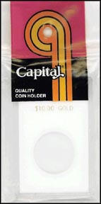 Capital Plastics CAPS holder for a $10.00 Gold, White MAIN