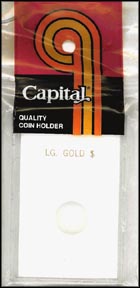 Capital Plastics CAPS holder for a Large Gold Dollar, White MAIN
