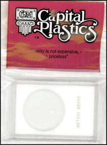 Capital Plastics CAPS holder for a Silver Dollar, White MAIN