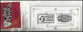 Capital Plastics #CH3 Holder For Fractional Size U. S. Currency MAIN