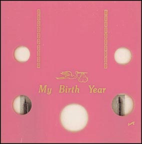 Capital Plastics #GA5BY, Birth Year, Cent thru Half Dollar, Pink MAIN