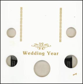 Capital Plastics #GA5BY, Galaxy Wedding Year, Cent thru Half Dollar, White MAIN