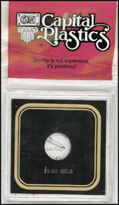 Capital Plastics VPX holder for a $5 Gold, Black MAIN