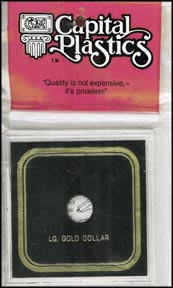 Capital Plastics VPX holder for a Large Gold Dollar, Black MAIN