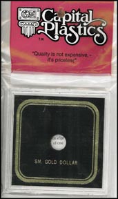Capital Plastics VPX holder for a Small Gold Dollar, Black MAIN