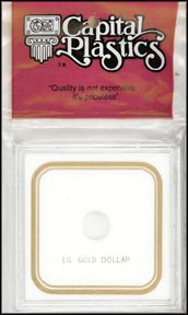 Capital Plastics VPX holder for a Large Gold Dollar, White MAIN
