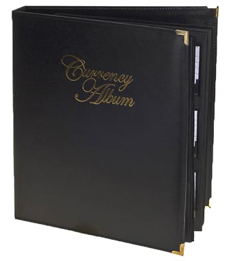 Whitman Premium Currency Album, Small Notes, Clear View Pages MAIN