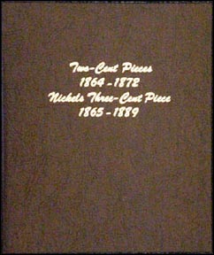 Dansco Coin Album - Two Cent & Nickel Three Cent Pieces MAIN