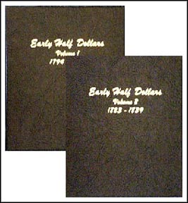 Dansco Coin Album - Early 50c 1794-1839 2 Vol MAIN