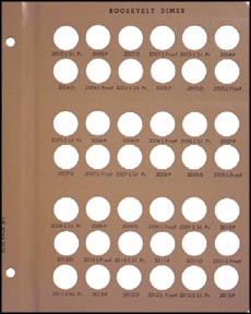 Dansco Album Page - Roosevelt Dimes 2002-2013P w/proof - page 5 MAIN