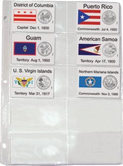 Edgar Marcus & Co State Quarter Album Territorial Page MAIN