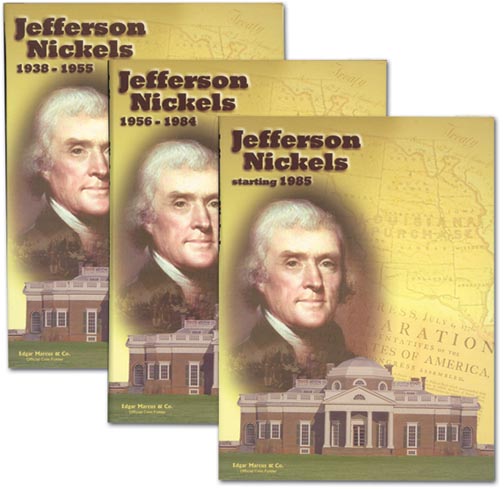 Edgar Marcus & Co Coin Folder - Jefferson Nickels 1985- MAIN