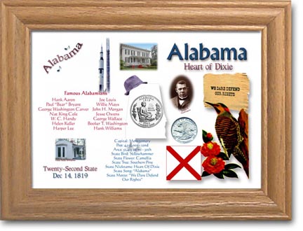 Edgar Marcus & Co Coin Frame - Alabama MAIN