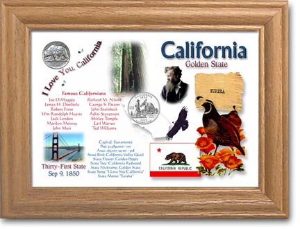Edgar Marcus & Co Coin Frame - California MAIN