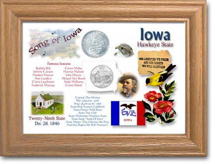 Edgar Marcus & Co Coin Frame - Iowa MAIN