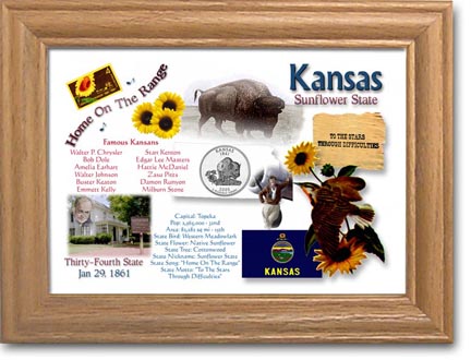 Edgar Marcus & Co Coin Frame - Kansas MAIN