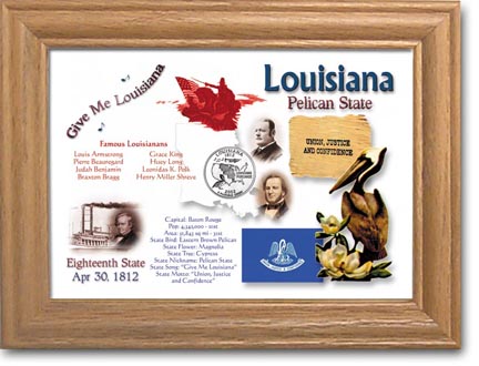 Edgar Marcus & Co Coin Frame - Louisiana MAIN